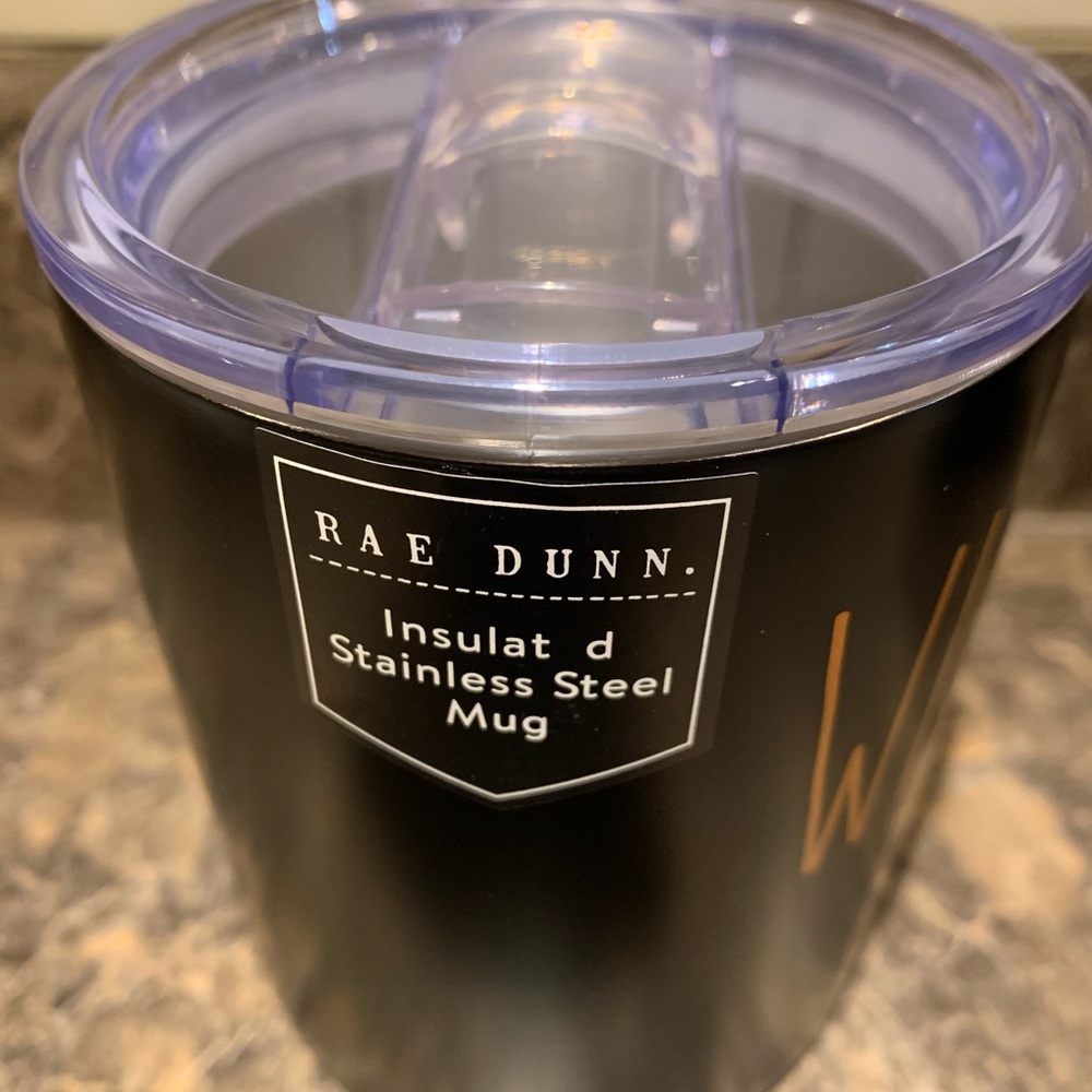 Rae Dunn Halloween Stainless steel black mug - Picture 3 of 4